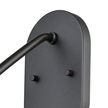 Atlas Lighting Vinton Station 15in 1-Light Outdoor Sconce | Traditional Oil Rubbed Bronze and Clear Seeded Glass | Porch | Model OL11236-BZ