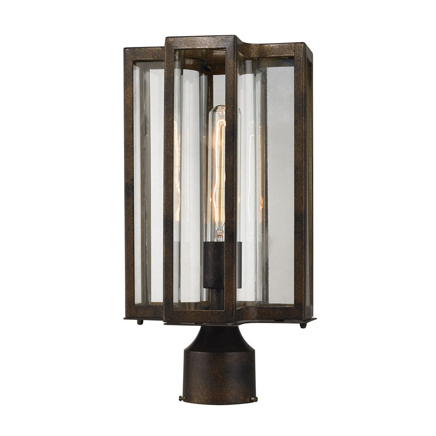 Atlas Lighting Bianca 1-Light Outdoor Post Light | Transitional Hazelnut Bronze and Clear Glass | Driveway & Walkway | Model OL11247-BZ