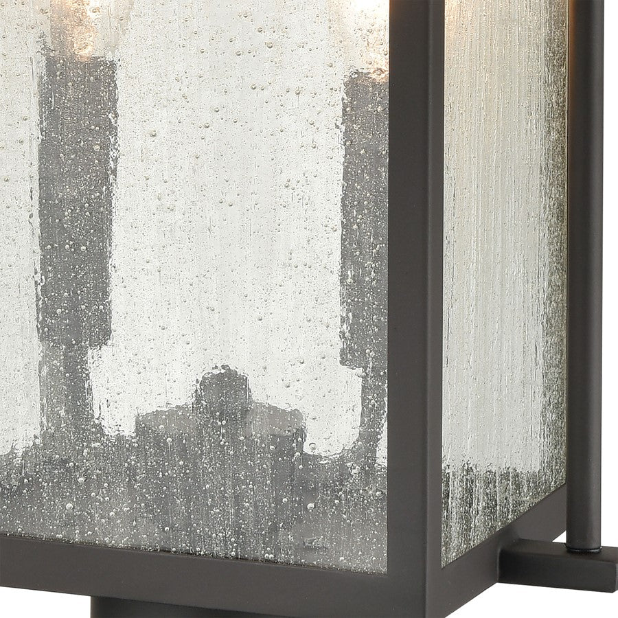 Atlas Lighting Braddock 2-Light Outdoor Post Light | Transitional Architectural Bronze and Seeded Glass | Driveway & Walkway | Model OL11248-BZ