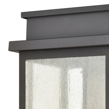 Atlas Lighting Braddock 20'' High 4Lt Outdoor Sconce, Bronze/Clear