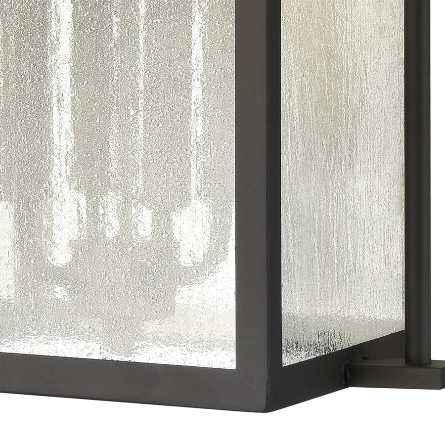 Atlas Lighting Braddock 20'' High 4Lt Outdoor Sconce, Bronze/Clear