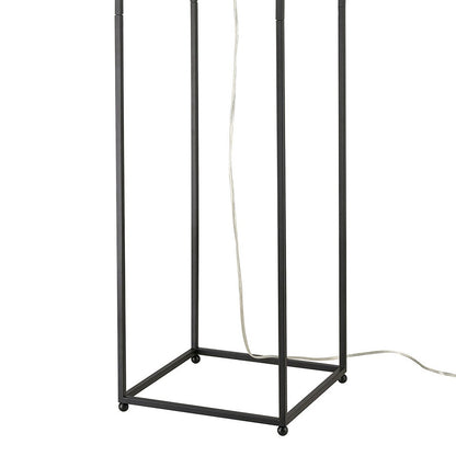 Atlas Lighting Gavia 60in 1-Light Floor Lamp | Transitional Antique Gold and Black Metal | Living Room & Bedroom | 13 x 13 x 60 in | Model PL11008-GD
