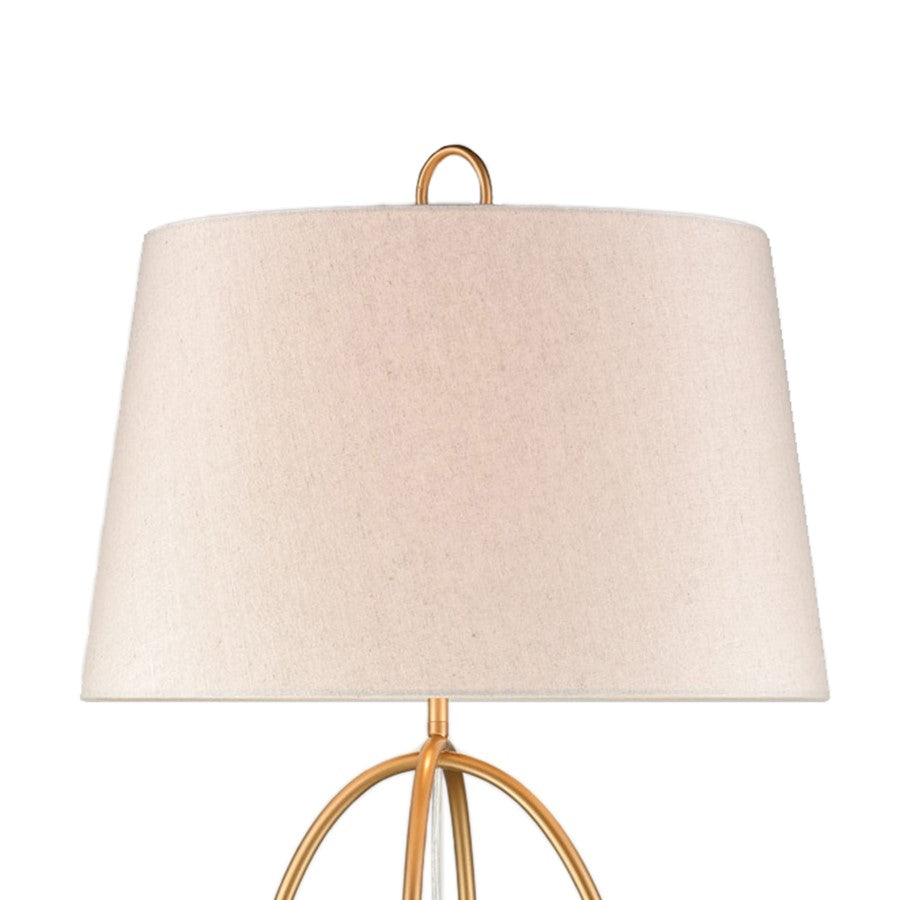 Atlas Lighting Morely 63in 1-Light Floor Lamp | Transitional Gold Metal and White Marble Base | Living Room & Bedroom | Model PL11016-GD2