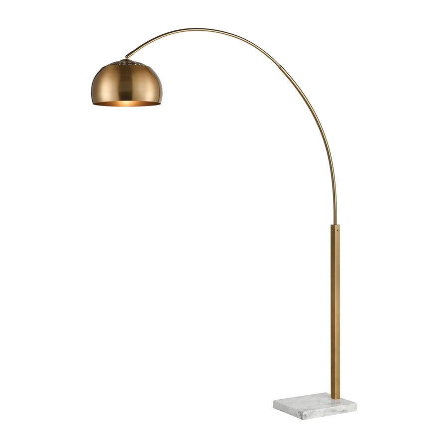 Atlas Lighting Solar Flair 77" 1Lt Floor Lamp, Aged Brass/Gold