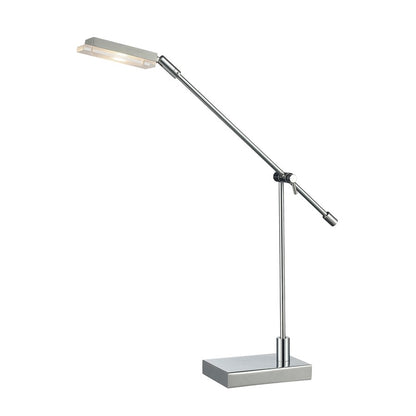 Atlas Lighting Bibliotheque 26in 1-Light Desk Lamp | Transitional Polished Chrome Metal | Study & Office Task Light | Model PL11025-CH