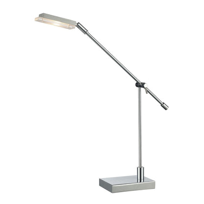 Atlas Lighting Bibliotheque 26in 1-Light Desk Lamp | Transitional Polished Chrome Metal | Study & Office Task Light | Model PL11025-CH