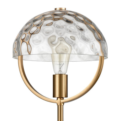 Atlas Lighting Parsons Avenue 24in 1-Light Desk Lamp | Transitional Aged Brass and Clear Glass | Study & Office Task Light | Model PL11026-BS