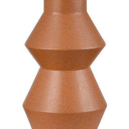 Atlas Lighting Belen 31in 1-Light Table Lamp | Transitional Ochre Earthenware and White Woven Rope Drum Shade | Living Room | Model PL11037-OR