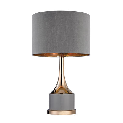 Atlas Lighting Cone Neck 18.5'' High 1Lt Table Lamp, Gray/Gray - PL11045-GY