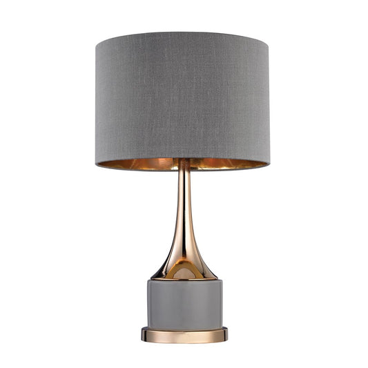 Atlas Lighting Cone Neck 18.5'' High 1Lt Table Lamp, Gray/Gray - PL11045-GY