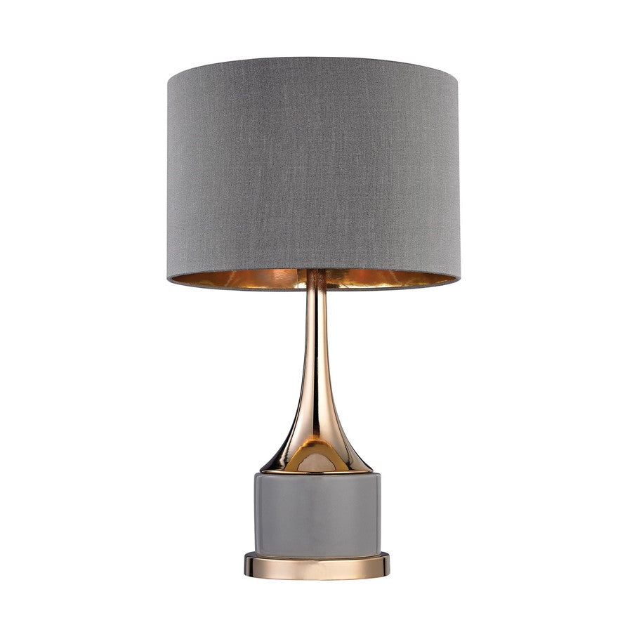 Atlas Lighting Cone Neck 18.5'' High 1Lt Table Lamp, Gray/Gray