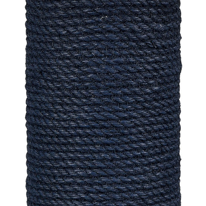 Atlas Lighting Sherman 16in 1-Light Table Lamp | Navy Rope and Antique Brass with White Linen Drum Shade | Living Room & Bedroom | Model PL11103-BL