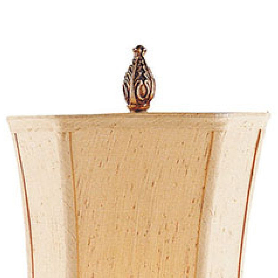 Atlas Lighting Sweet Ginger 35.5in 1-Light Table Lamp | Antique Gold Composite and Gold Fabric Shade | Living Room & Bedroom | Model PL11107-GD