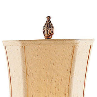 Atlas Lighting Sweet Ginger 35.5in 1-Light Table Lamp | Antique Gold Composite and Gold Fabric Shade | Living Room & Bedroom | Model PL11107-GD