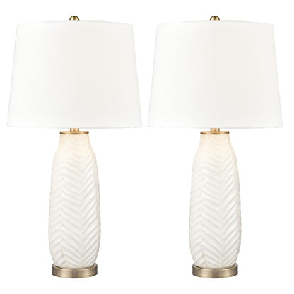 Atlas Lighting Bynum 29" 1Lt Table Lamp/Set of 2, White/White - PL11141-WHS