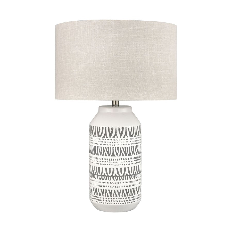 Atlas Lighting Calabar 29" 1Lt Table Lamp/Set of 2, White/Silver