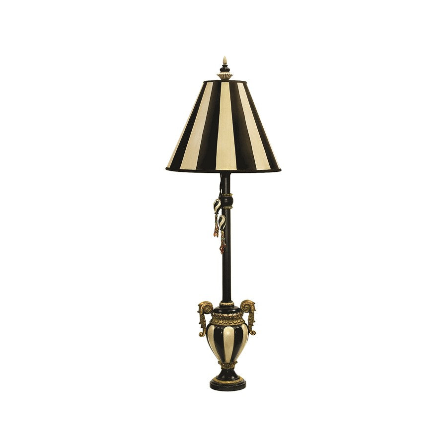 Atlas Lighting Carnival Stripe 32" 1Lt Table Lamp, Black/Black - PL11149-BK