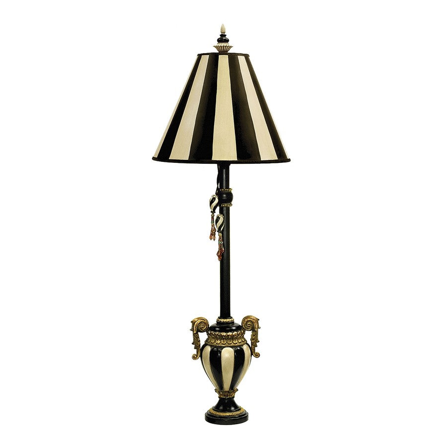 Atlas Lighting Carnival Stripe 32" 1Lt Table Lamp, Black/Black