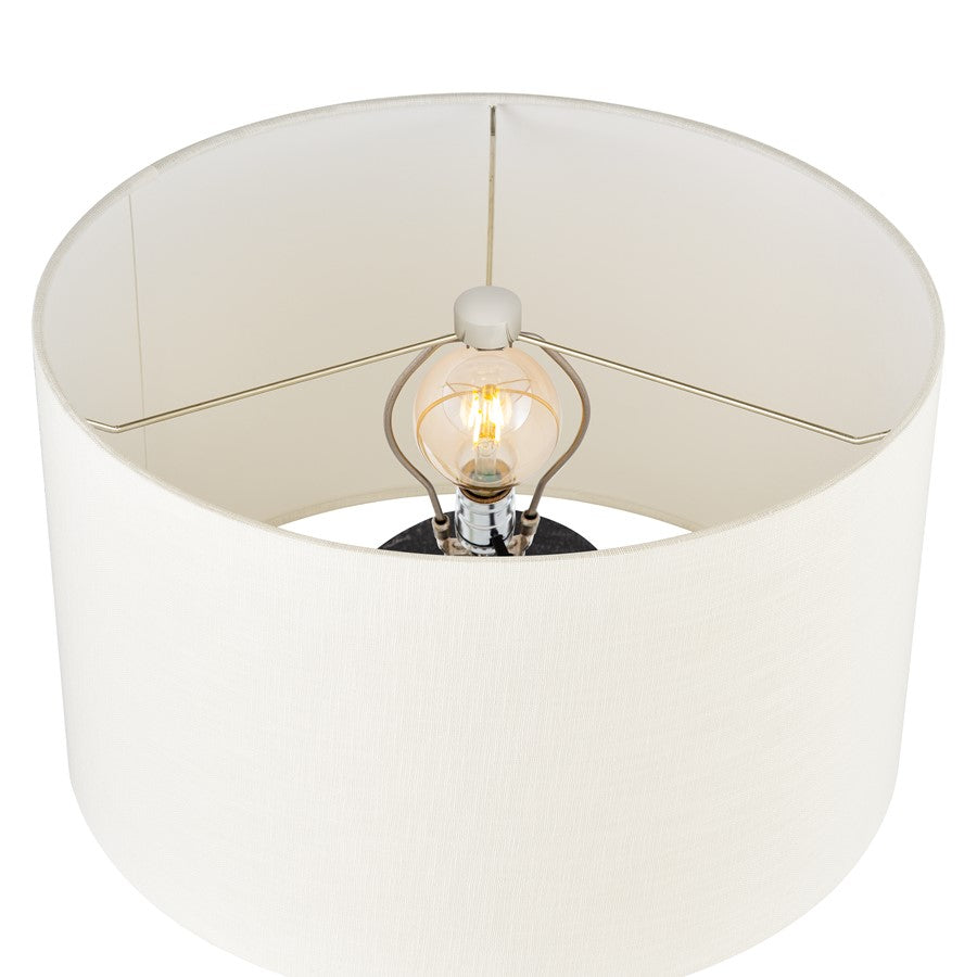 Atlas Lighting Daher 26'' High 1Lt Table Lamp, Black/White