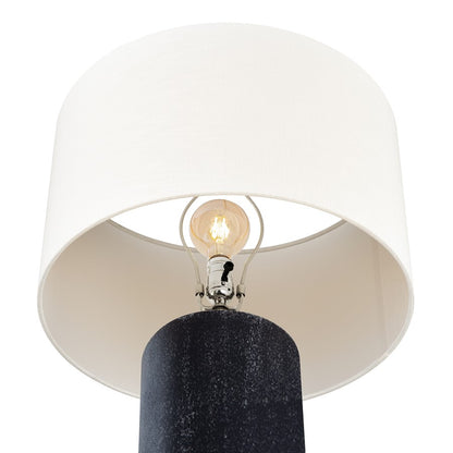 Atlas Lighting Daher 26'' High 1Lt Table Lamp, Black/White