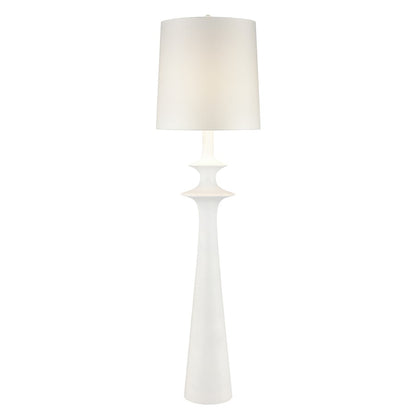 Atlas Lighting Erica 76'' High 1Lt Floor Lamp, Dry White/White - PL11163-WH