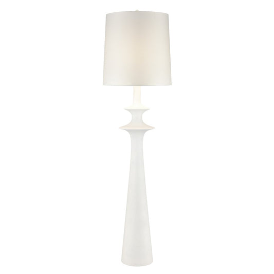 Atlas Lighting Erica 76'' High 1Lt Floor Lamp, Dry White/White - PL11163-WH