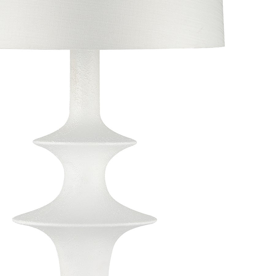 Atlas Lighting Erica 76'' High 1Lt Floor Lamp, Dry White/White