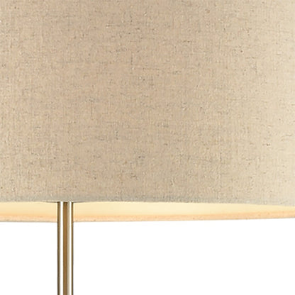 Atlas Lighting Katwijk 64'' High 1Lt Floor Lamp, Nickel/White