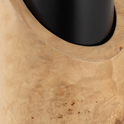 Atlas Lighting Kincaid 29.5" 1Lt Table Lamp, Natural Burl/White