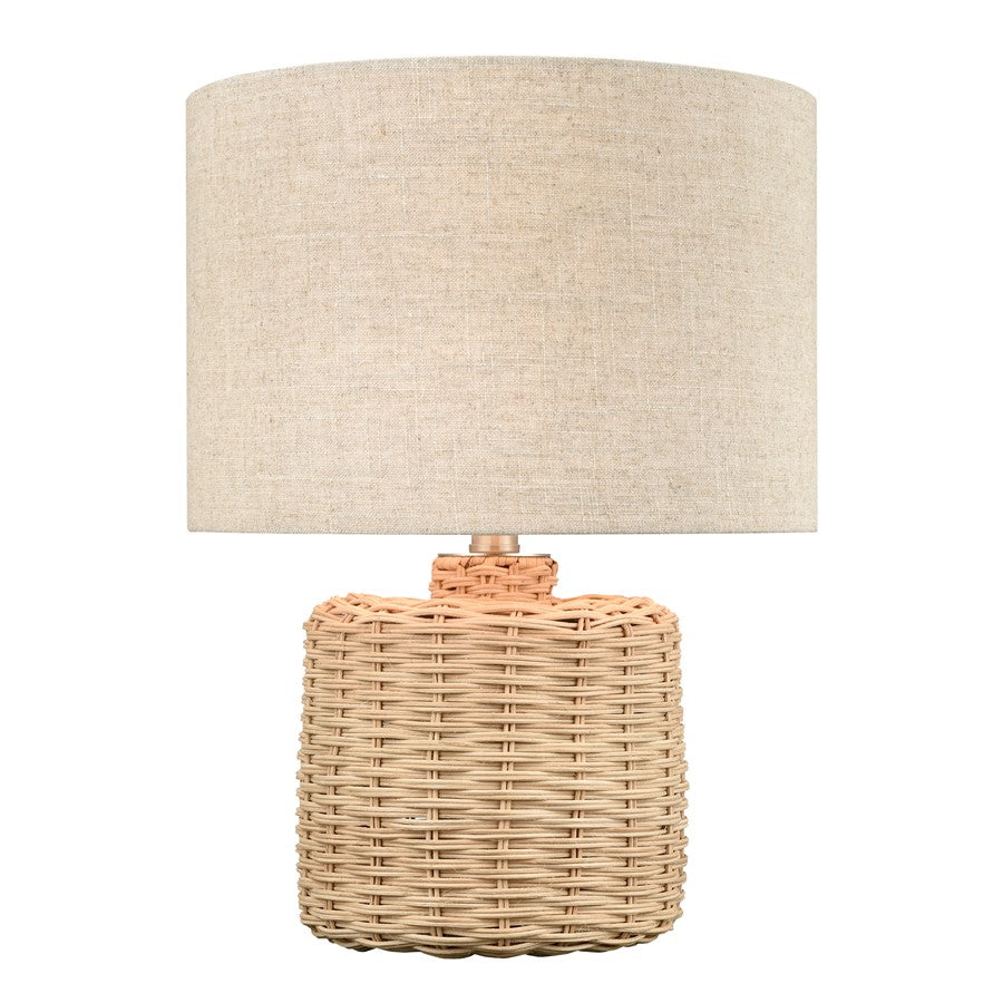 Atlas Lighting Roscoe 18'' High 1Lt Table Lamp, Natural/Off White - PL11219-NA