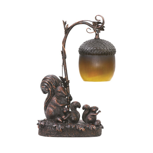Atlas Lighting Squirrel AcornLt 14.5" 1Lt Table Lamp, Bronze/Gold - PL11226-BZ