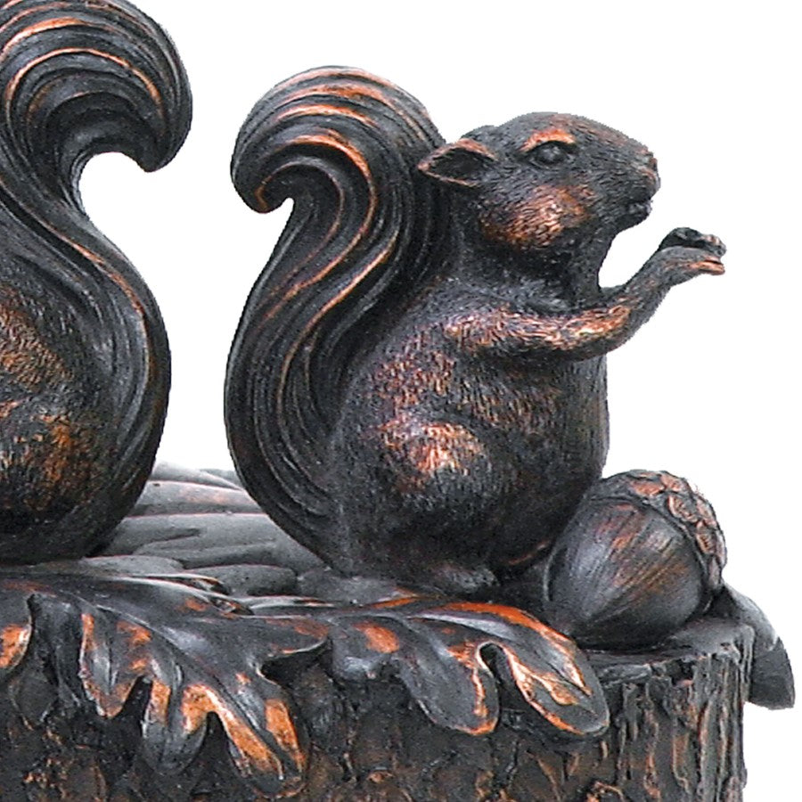 Atlas Lighting Squirrel AcornLt 14.5" 1Lt Table Lamp, Bronze/Gold