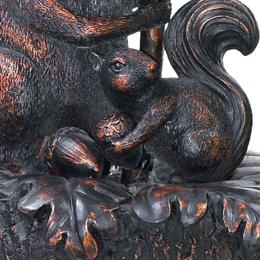 Atlas Lighting Squirrel AcornLt 14.5" 1Lt Table Lamp, Bronze/Gold