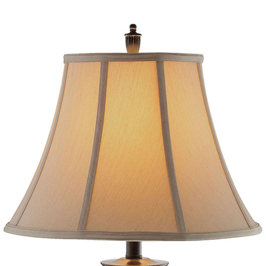 Atlas Tempe 31in 1-Light Table Lamp | Traditional Bronze Composite and Mercury Glass | Living Room & Bedroom | 16 x 16 x 31 in | Model PL11244-BZ