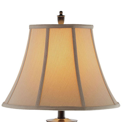 Atlas Tempe 31in 1-Light Table Lamp | Traditional Bronze Composite and Mercury Glass | Living Room & Bedroom | 16 x 16 x 31 in | Model PL11244-BZ