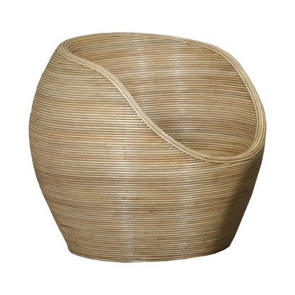 Atlas Lighting Gentong Chair | Natural Rattan Cane Transitional | Living Room & Reading Nook Accent | 30.75 x 30.5 x 29.75 in | Model SE11021-01