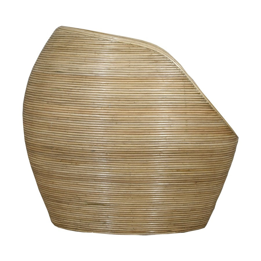 Atlas Lighting Gentong Chair | Natural Rattan Cane Transitional | Living Room & Reading Nook Accent | 30.75 x 30.5 x 29.75 in | Model SE11021-01