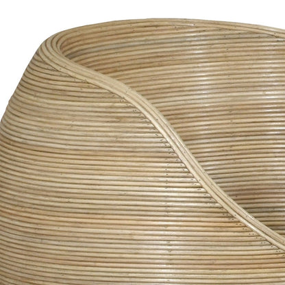 Atlas Lighting Gentong Chair | Natural Rattan Cane Transitional | Living Room & Reading Nook Accent | 30.75 x 30.5 x 29.75 in | Model SE11021-01