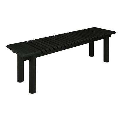 Atlas Lighting Keller 56in Bench | Shou Sugi Ban Wood Finish | Entryway & Accent Seating | 56 x 16 x 19 in | Model SE11030-01