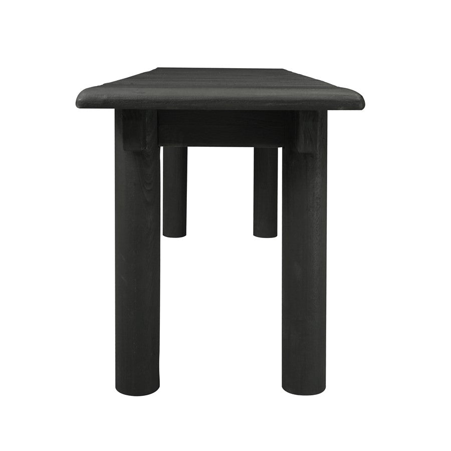Atlas Lighting Keller 56in Bench | Shou Sugi Ban Wood Finish | Entryway & Accent Seating | 56 x 16 x 19 in | Model SE11030-01
