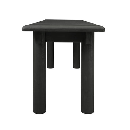 Atlas Lighting Keller 56in Bench | Shou Sugi Ban Wood Finish | Entryway & Accent Seating | 56 x 16 x 19 in | Model SE11030-01
