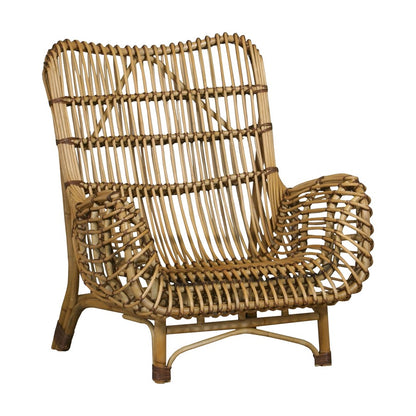 Atlas Lighting Osca 35in Chair | Transitional Natural Rattan | Living Room & Bedroom Seating | 34.75 x 34.25 x 39.5 in | Model SE11045-01