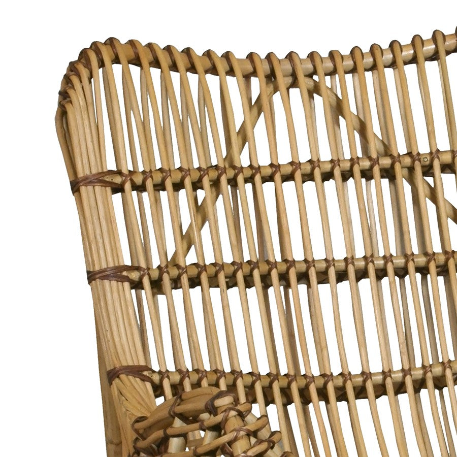 Atlas Lighting Osca 35in Chair | Transitional Natural Rattan | Living Room & Bedroom Seating | 34.75 x 34.25 x 39.5 in | Model SE11045-01