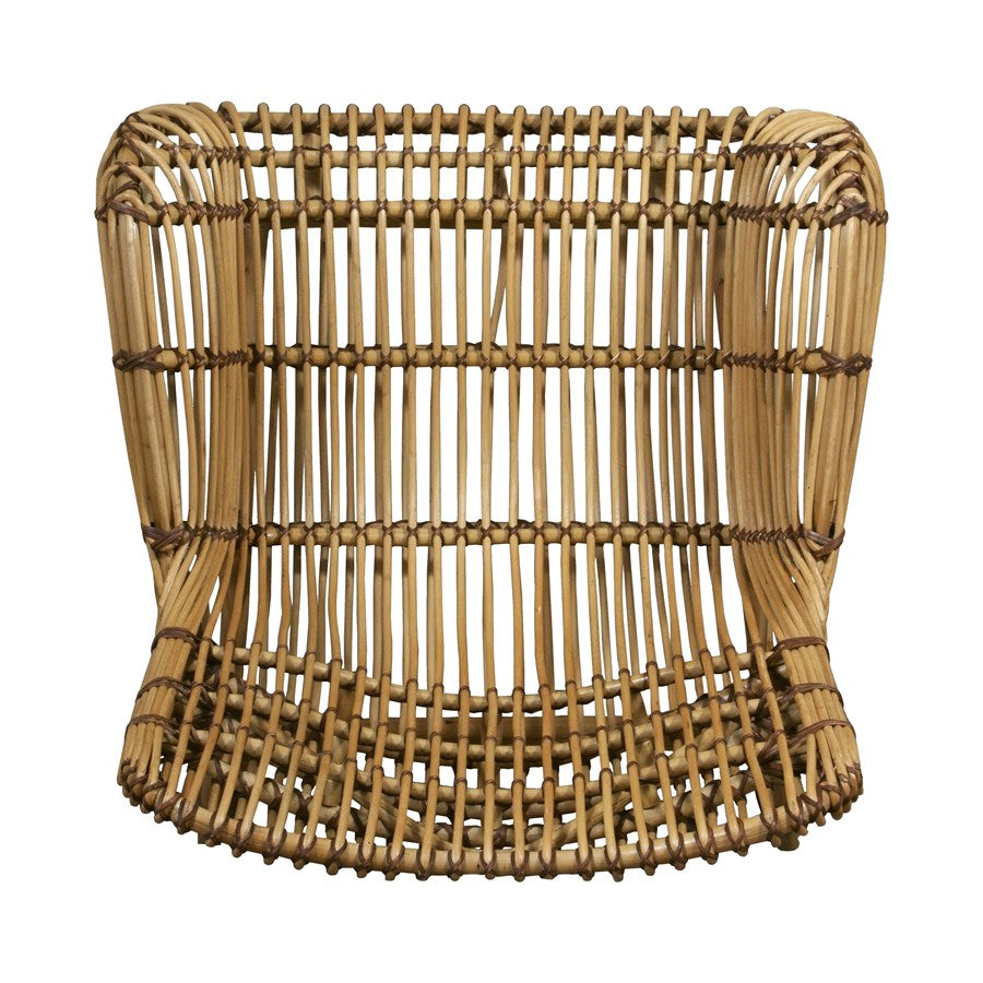 Atlas Lighting Osca 35in Chair | Transitional Natural Rattan | Living Room & Bedroom Seating | 34.75 x 34.25 x 39.5 in | Model SE11045-01