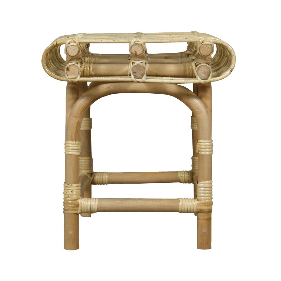 Atlas Lighting Rendra Bench | Natural Rattan Transitional | Living Room & Hallway Seating | 39.5 x 15.75 x 19.25 in | Model SE11049-01
