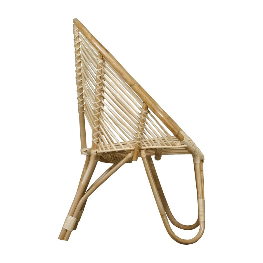 Atlas Lighting Rendra Chair | Natural Rattan Transitional | Living Room & Bedroom Accent Seating | 27 x 25 x 39.5 in | Model SE11050-01