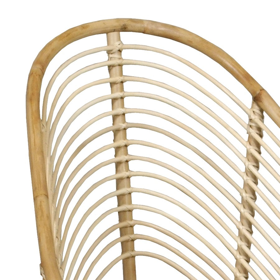 Atlas Lighting Rendra Chair | Natural Rattan Transitional | Living Room & Bedroom Accent Seating | 27 x 25 x 39.5 in | Model SE11050-01