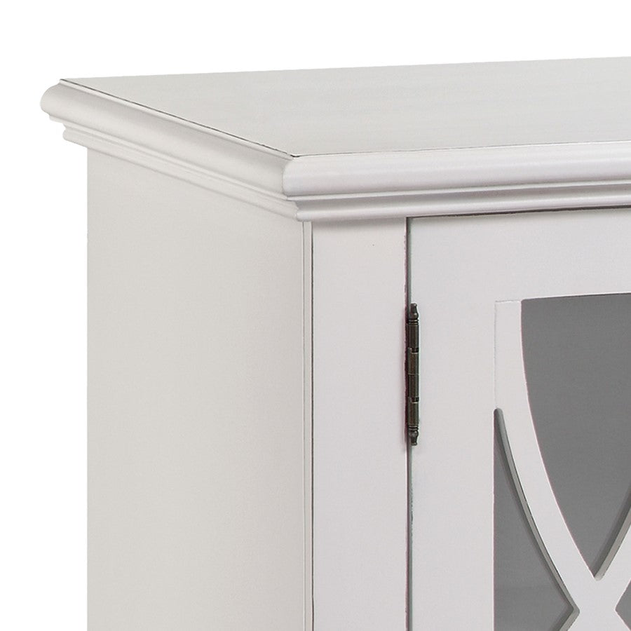 Atlas Lighting Anastasia 72in 4-Door Sideboard | Antique White Wood Transitional | Living Room & Dining Room Storage | Model ST11001-01