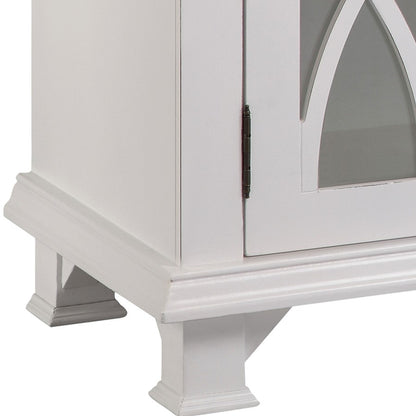 Atlas Lighting Anastasia 72in 4-Door Sideboard | Antique White Wood Transitional | Living Room & Dining Room Storage | Model ST11001-01