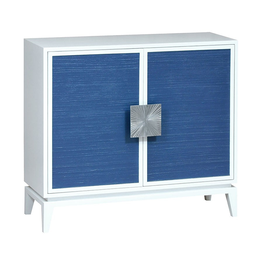 Atlas Lighting Asanso 40in 2-Door Cabinet | White Wood Composite Modern | Living Room & Dining Room Storage | 40 x 14 x 36 in | Model ST11003-01